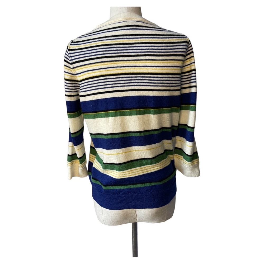 J. Crew stripe crew neck merino wool sweater - Picture 3 of 4